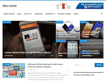 Tablet Screenshot of dee-nesia.com